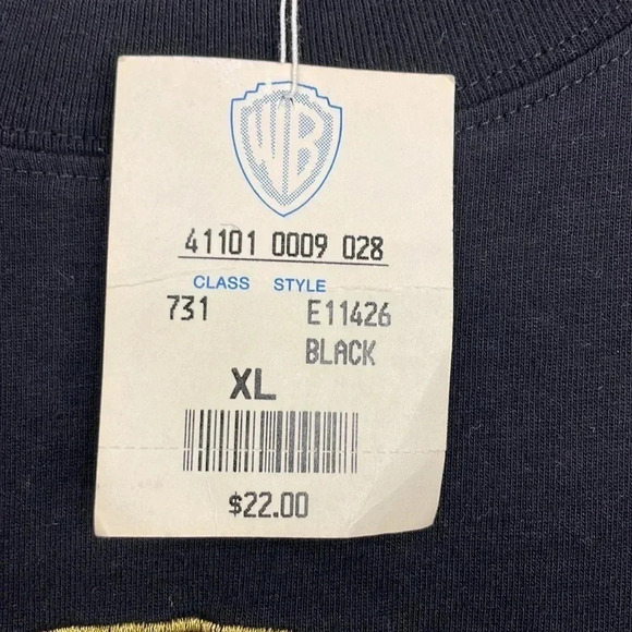1990s Warner Brothers Studio Mens Tshirt NEW with tags Size XL Hollywood, CA - Picture 3 of 5